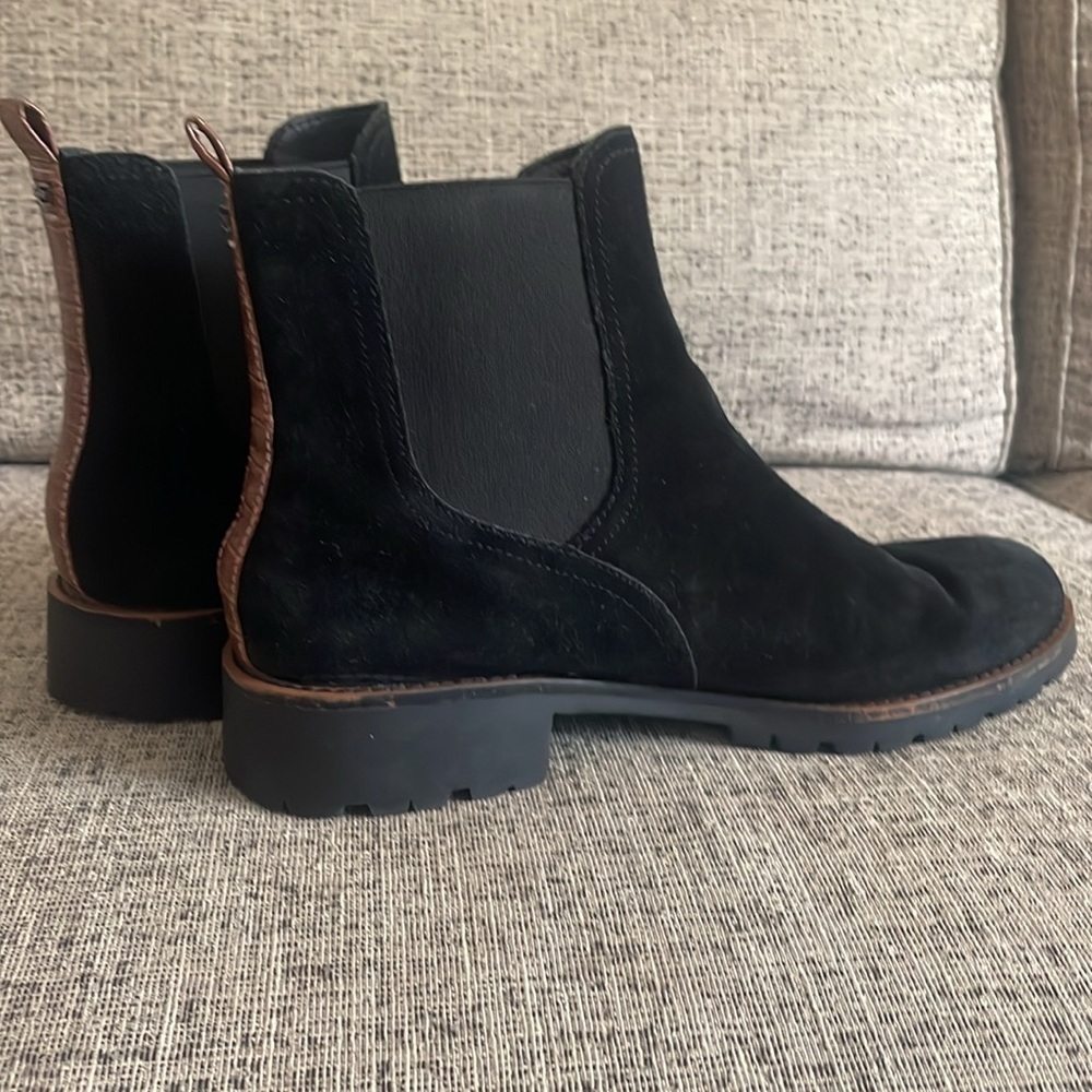Sam Edleman Laguna Black Suede Chelsea Ankle Booties Size 10